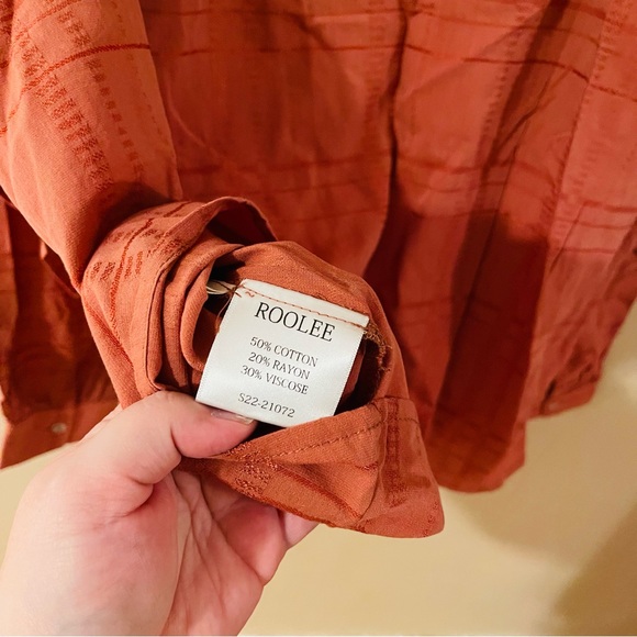 NWT Roolee Ruffle Neckline Blouse - Picture 8 of 8